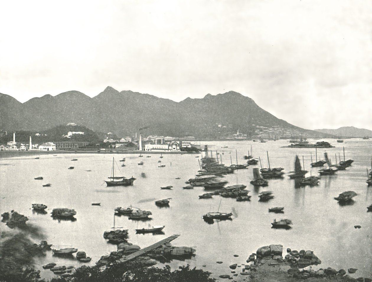 East Point showing Victoria Hills, Hong Kong, 1895 by W and S Ltd