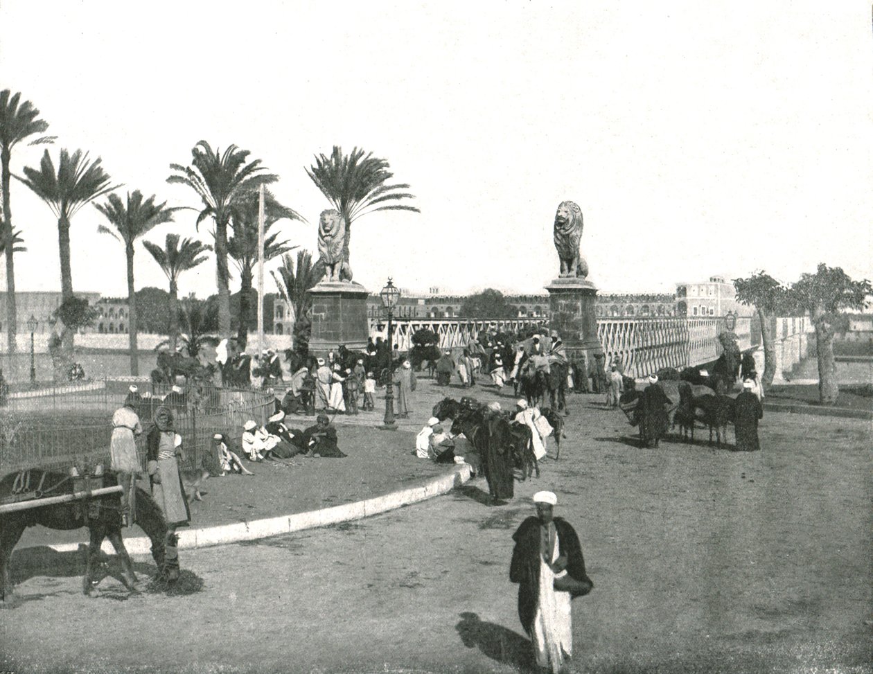 The Kasr-el-nil Bridge, Cairo, Egypt by W and S Ltd