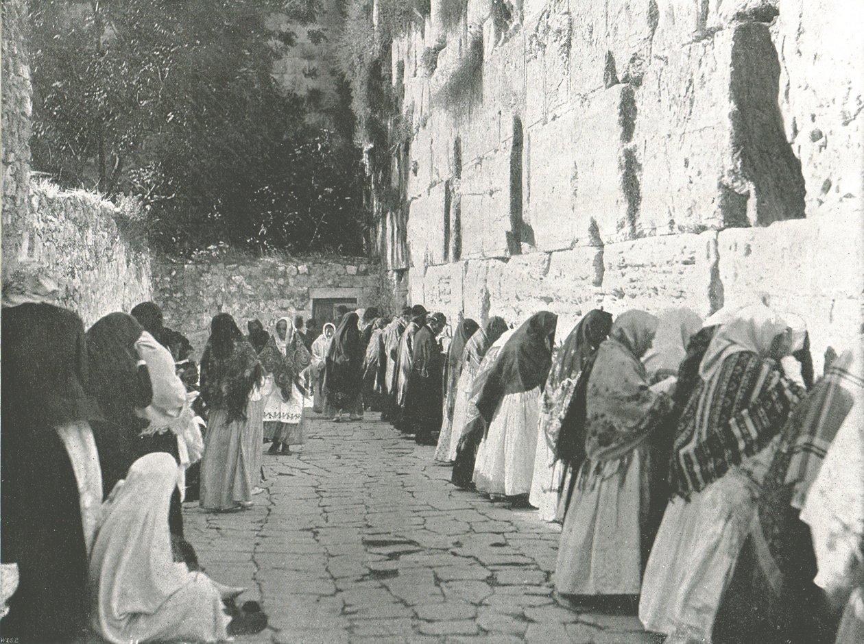 The Wailing Wall, Jerusalem, Palestine by W and S Ltd