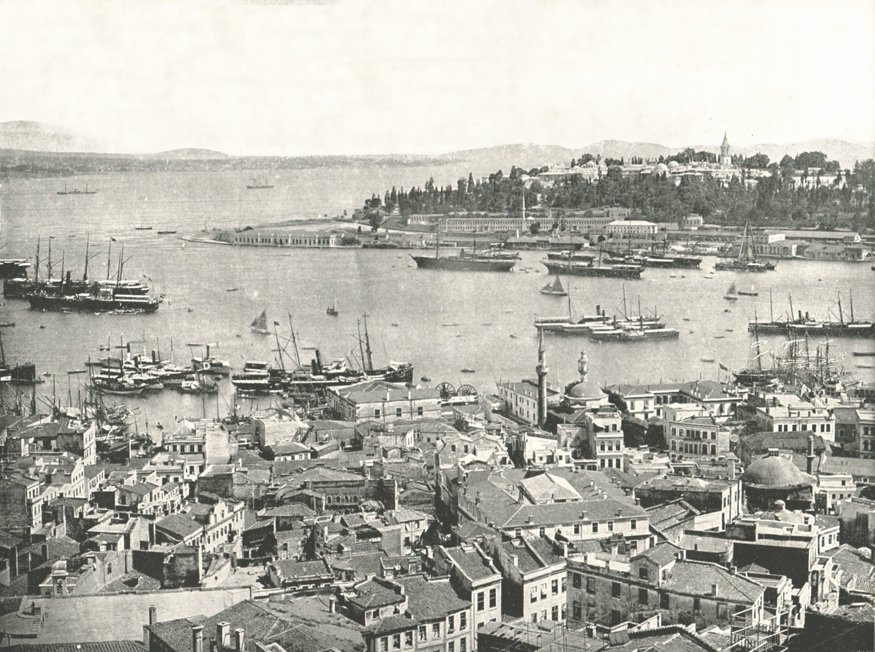 The Entrance to the Golden Horn, Constantinople, Ottoman Empire by W and S Ltd