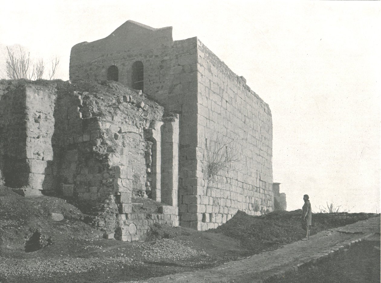 Tower from which St Paul descended in a basket, Damascus, Ottoman Syria, 1895 by W and S Ltd