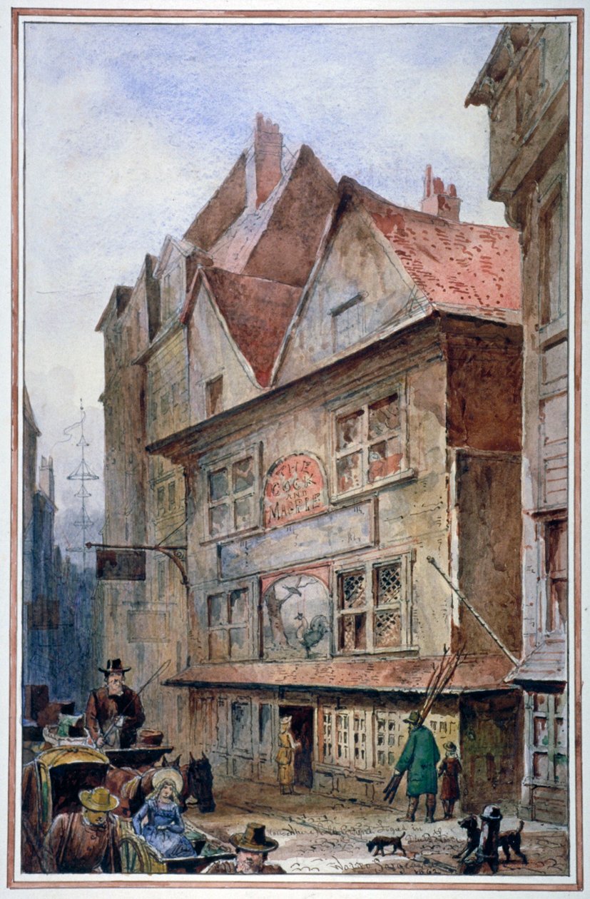 The Cock and Magpie Tavern, Drury Lane, Westminster, London by Waldo Sargeant