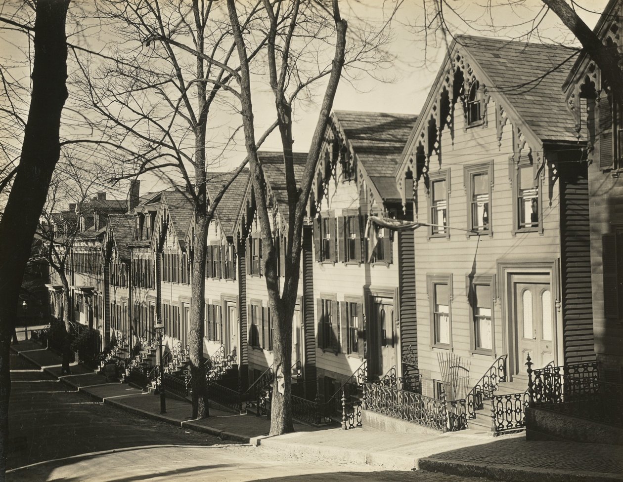 South Boston Street / Wooden Houses, Boston by Walker Evans