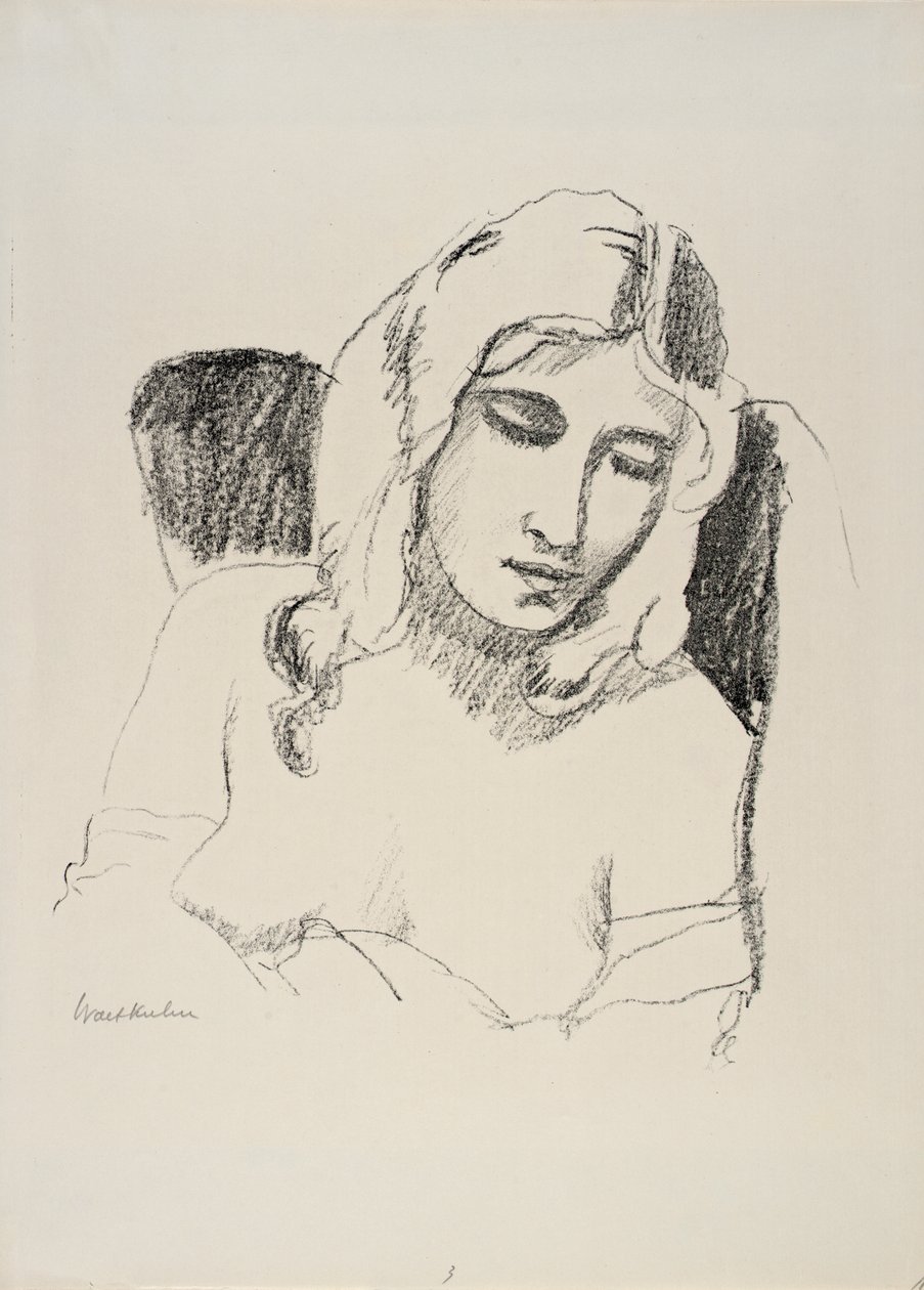 Girl Asleep by Walt Kuhn