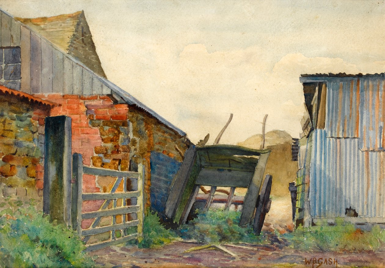 Scene in a Farmyard by Walter Bonner Gash