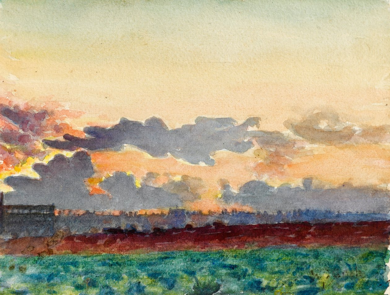 Sunset Across the Fields by Walter Bonner Gash