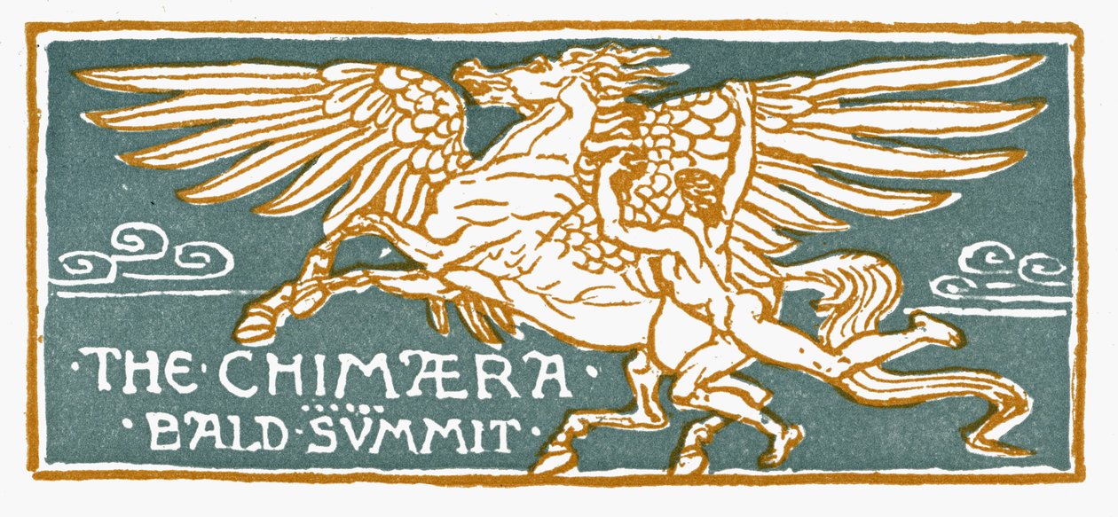 Bellerophon and Pegasus by Walter Crane
