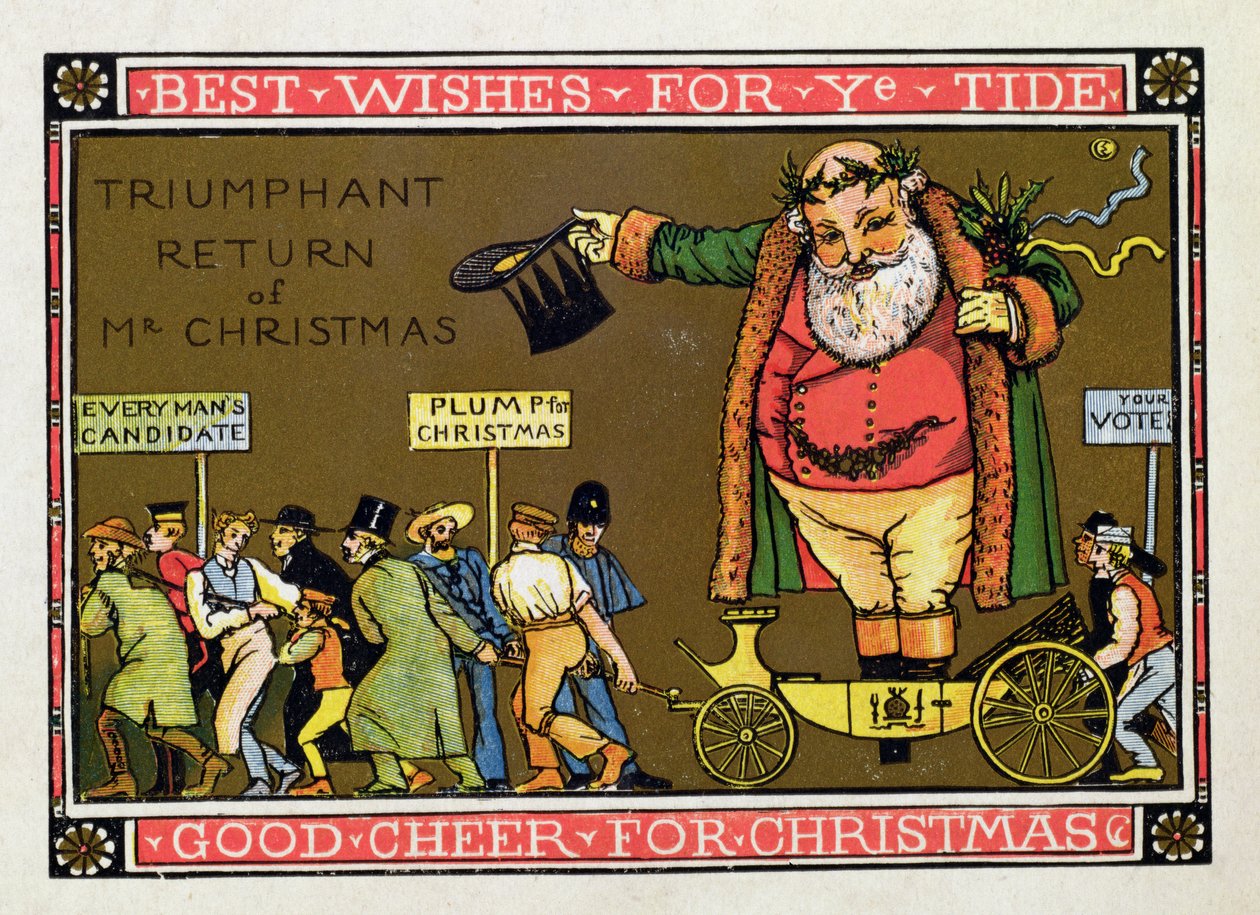 Christmas card by Walter Crane