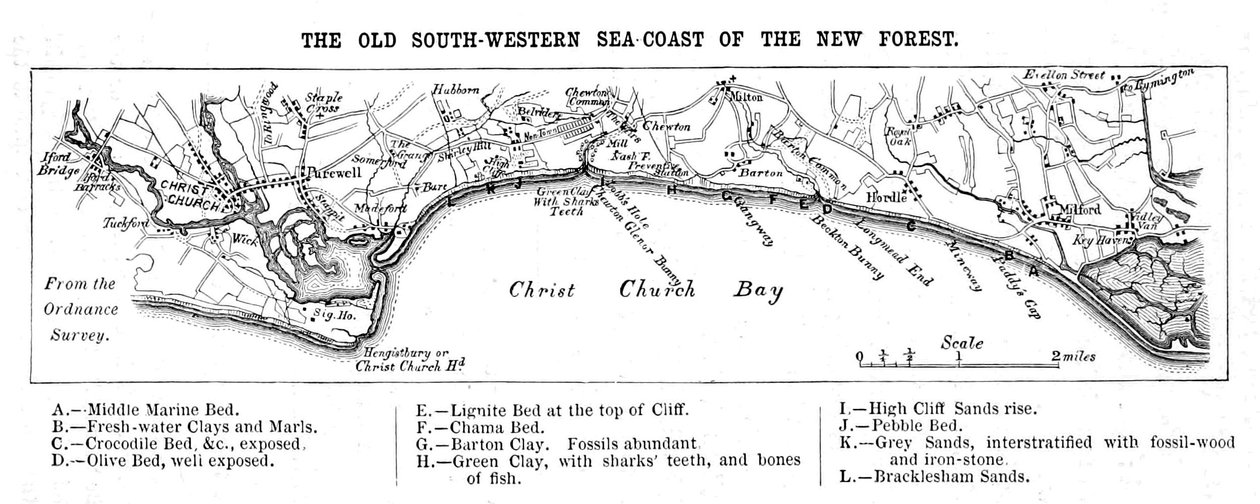 Map of the Old South-Western Sea-Coast by Walter Crane