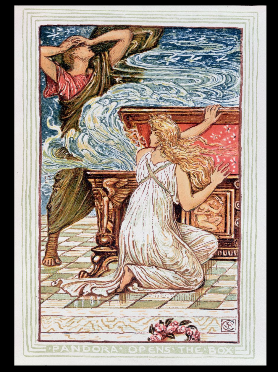 Pandora Opens the Box, Illustration for 