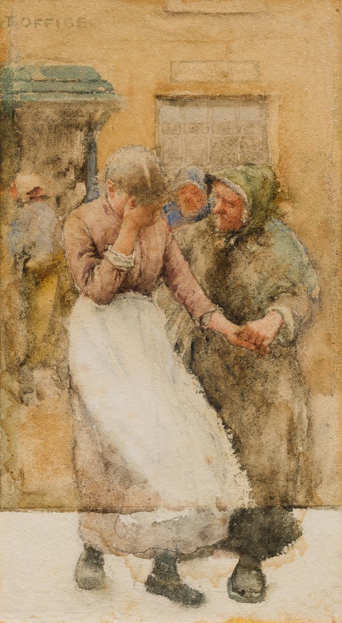 Study for Among the Missing by Walter Langley
