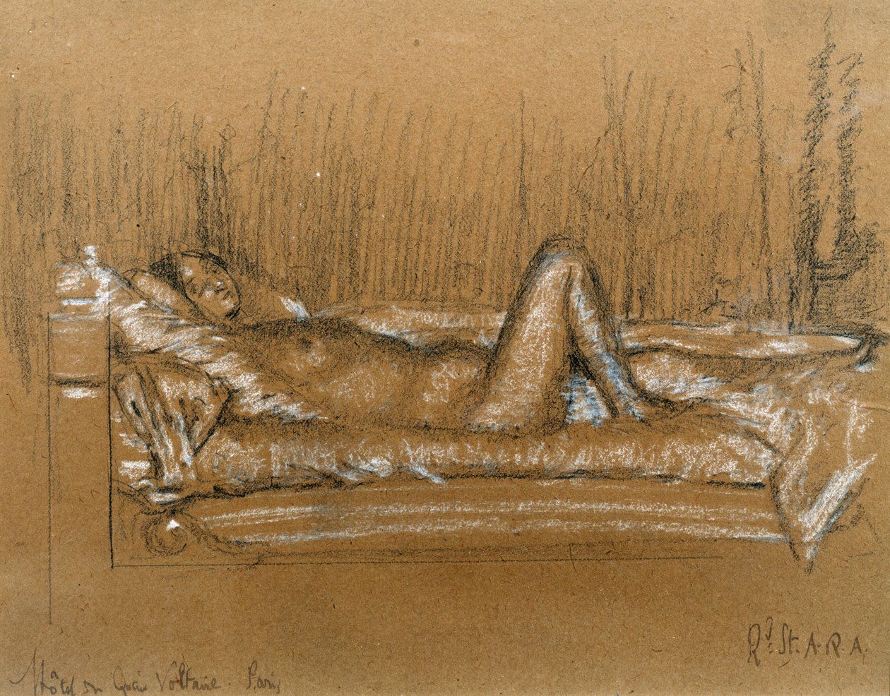 Jeanne, Hotel du Quai Voltaire, Paris by Walter Richard Sickert