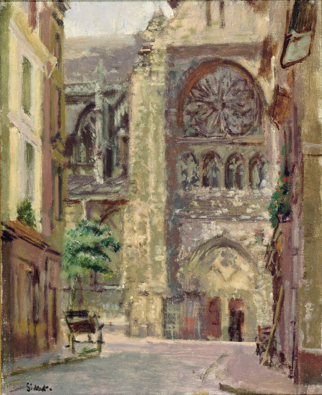 La Rue Pecquet, Dieppe by Walter Richard Sickert