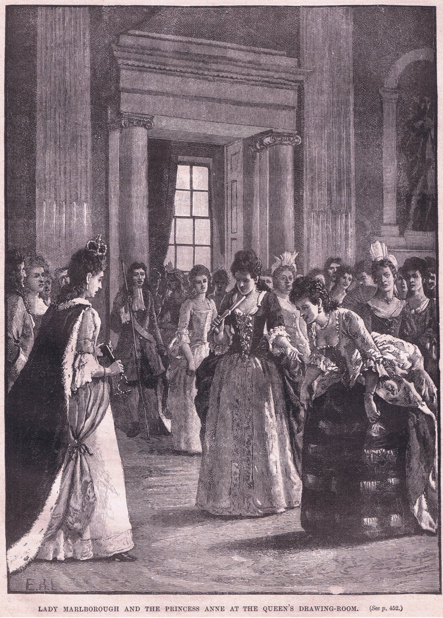 Lady Marlborough and the Princess Anne at the Queen