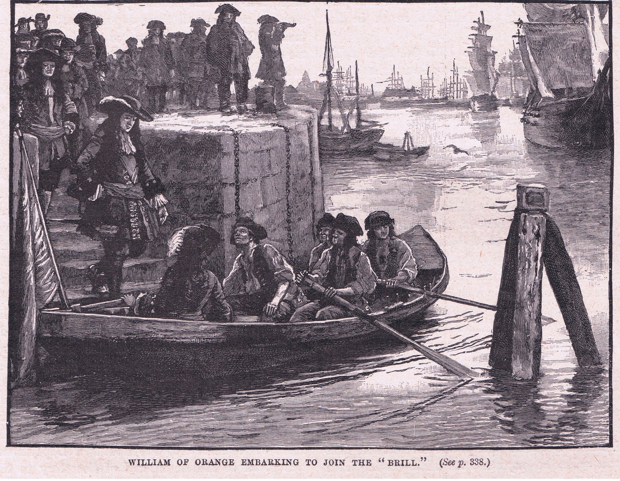 William of Orange embarking to join the Brill AD 1688 by Walter Stanley Paget