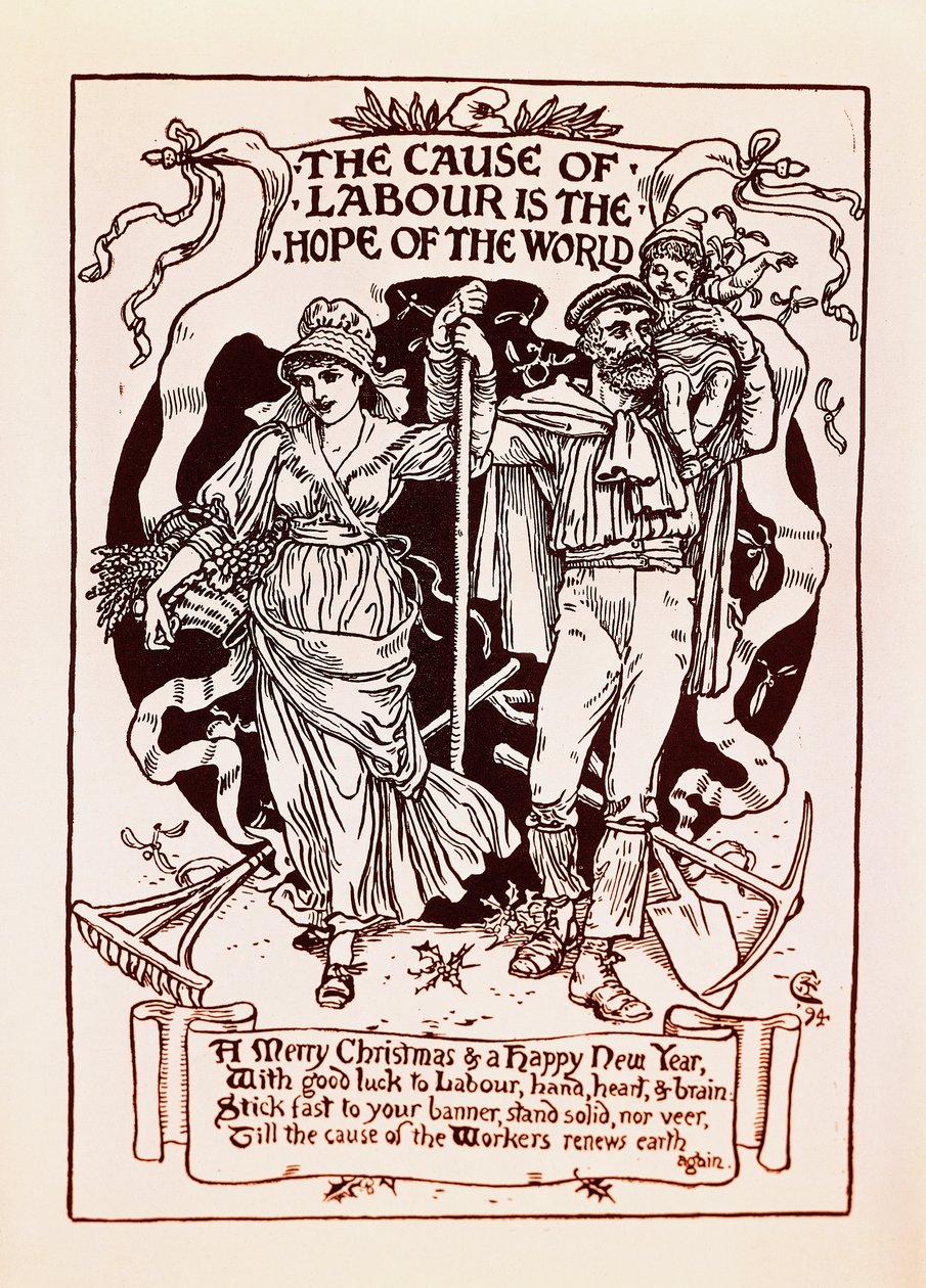 Cause of Labor is Hope of World by Walter Crane