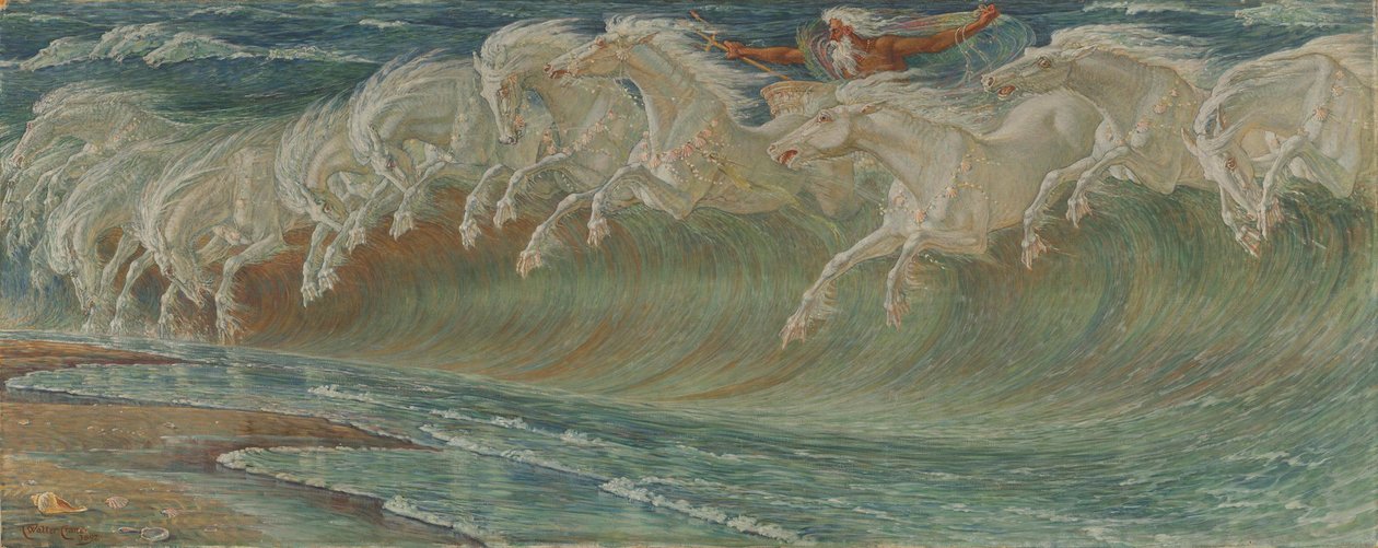 The Horses of Neptune by Walter Crane