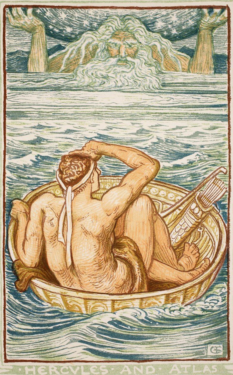 Hercules and Atlas, Illustration from 