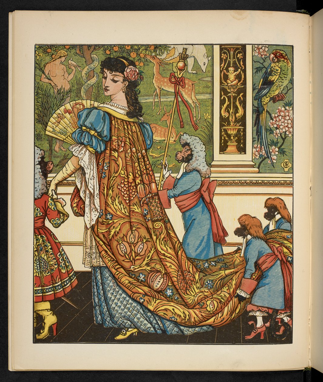 Illustration for Beauty and the Beast by Walter Crane