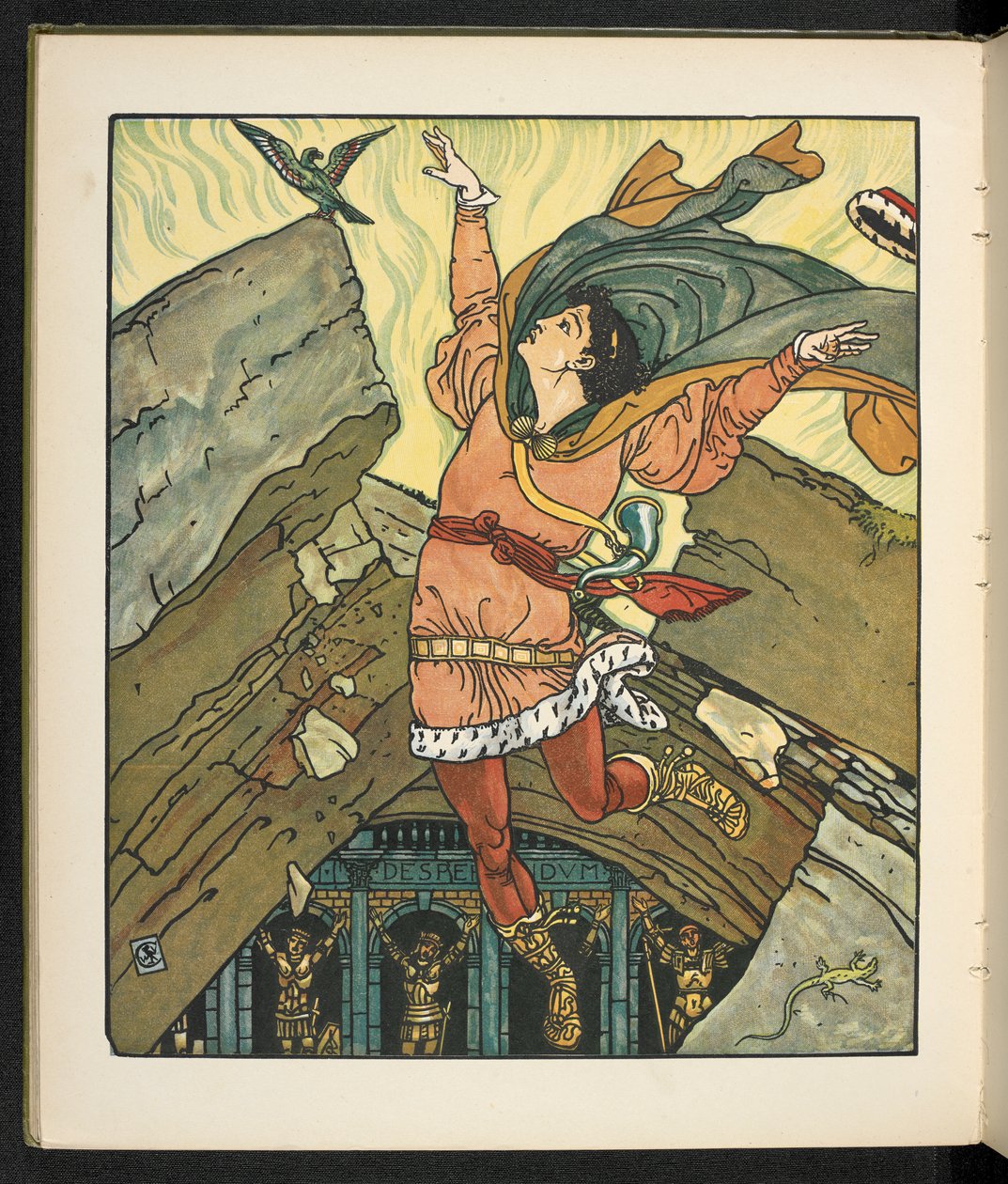 Illustration for the story, Princess Belle étoile by Walter Crane