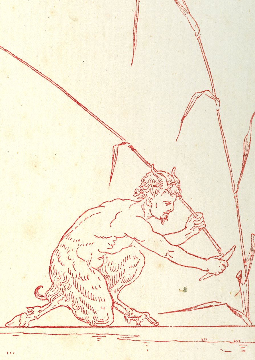 Inside Cover Design of 'Pan-Pipes', A Book of Old Songs, Newly Arranged ...