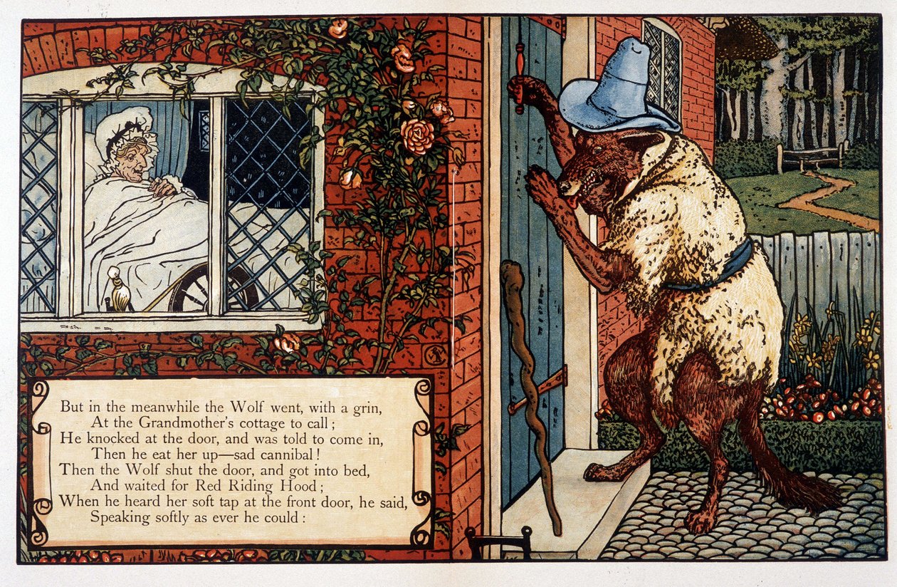 Little Red Riding Hood, by John Lane, Walter Crane