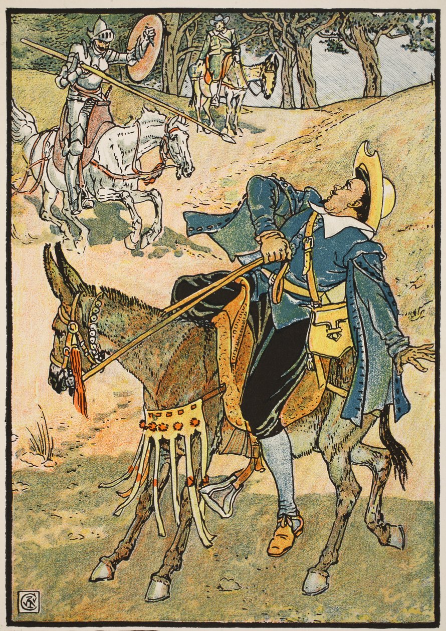 The Rich Winning of the Helmet of Mambrino, Illustration from 