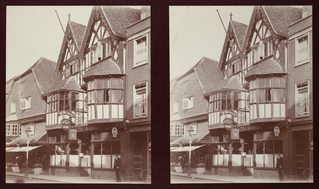 Old George Inn, 17 High Street, Salisbury, Wiltshire, 1913 by Walter Edward Zehetmayr
