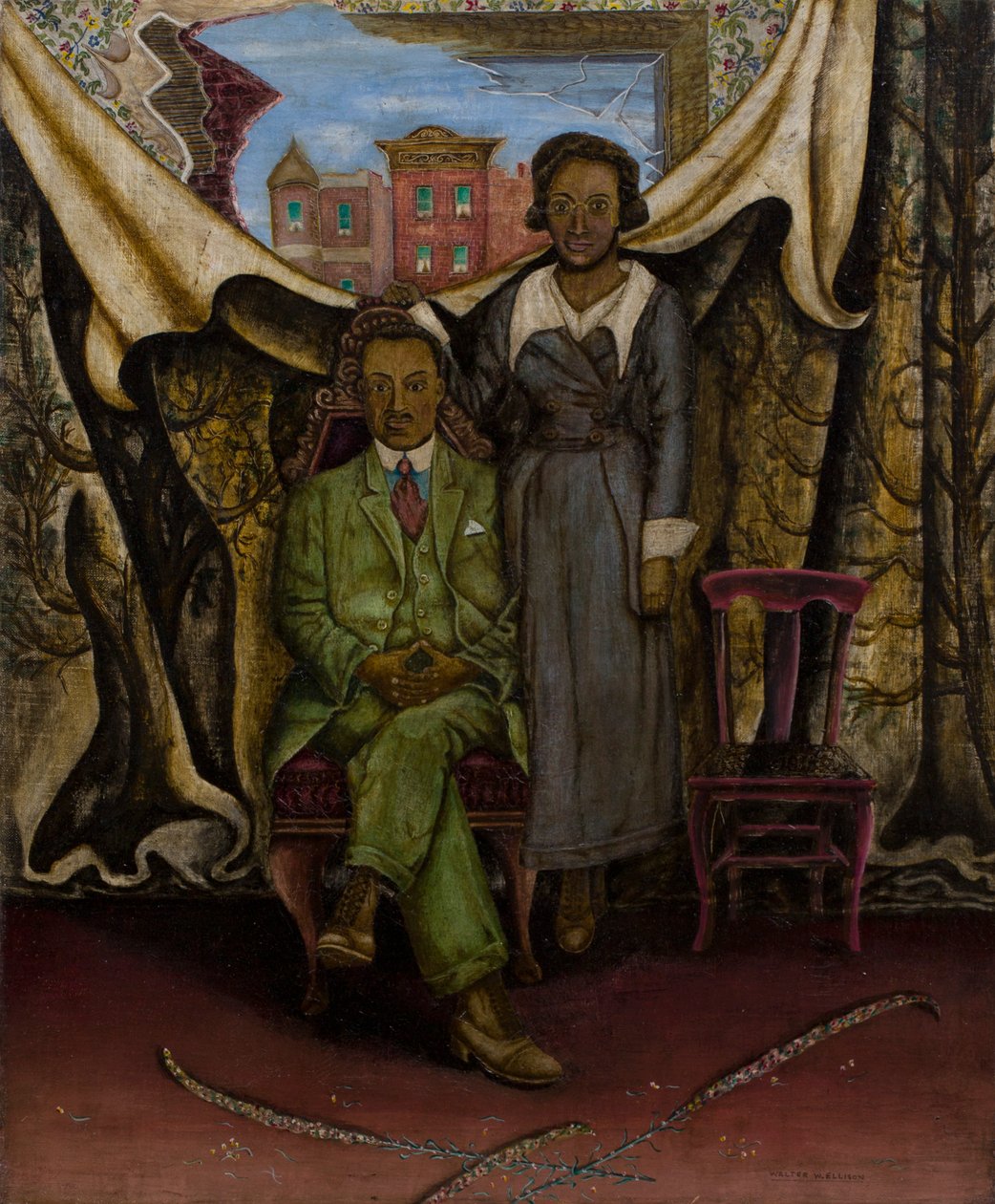 Father & Mother—Tintype by Walter Ellison