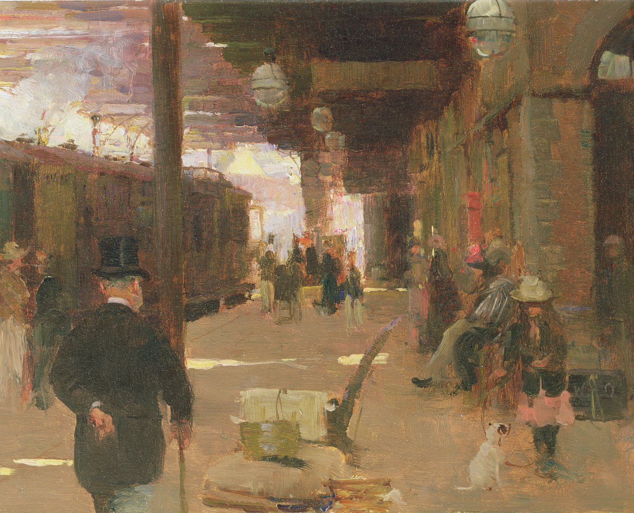 Hastings Railway Station by Walter Frederick Osborne