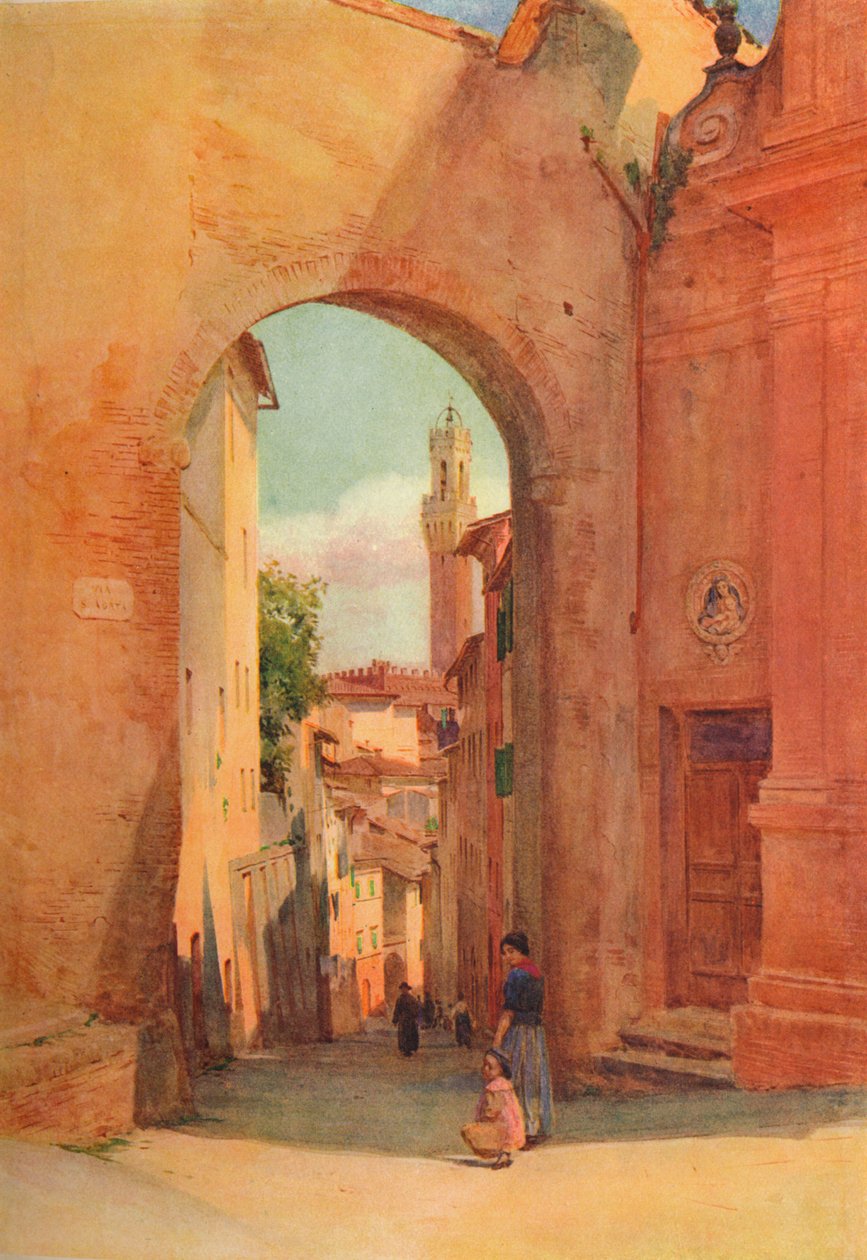 Arco Di S. Giuseppe, Siena, c1900-1913 by Walter Frederick Roofe Tyndale