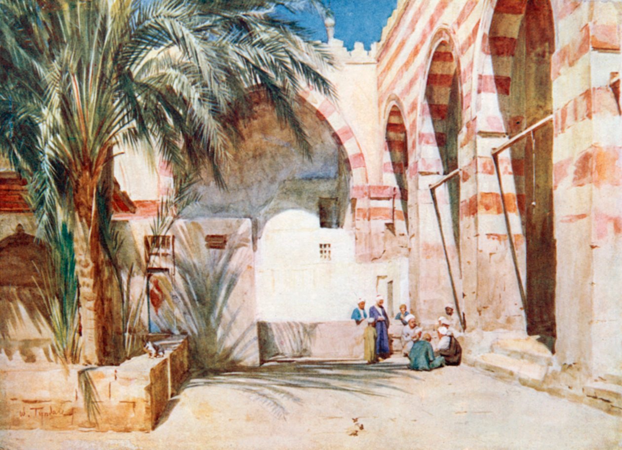 Court in the Mosque of Ibrahim Aga, Cairo by Walter Frederick Roofe Tyndale