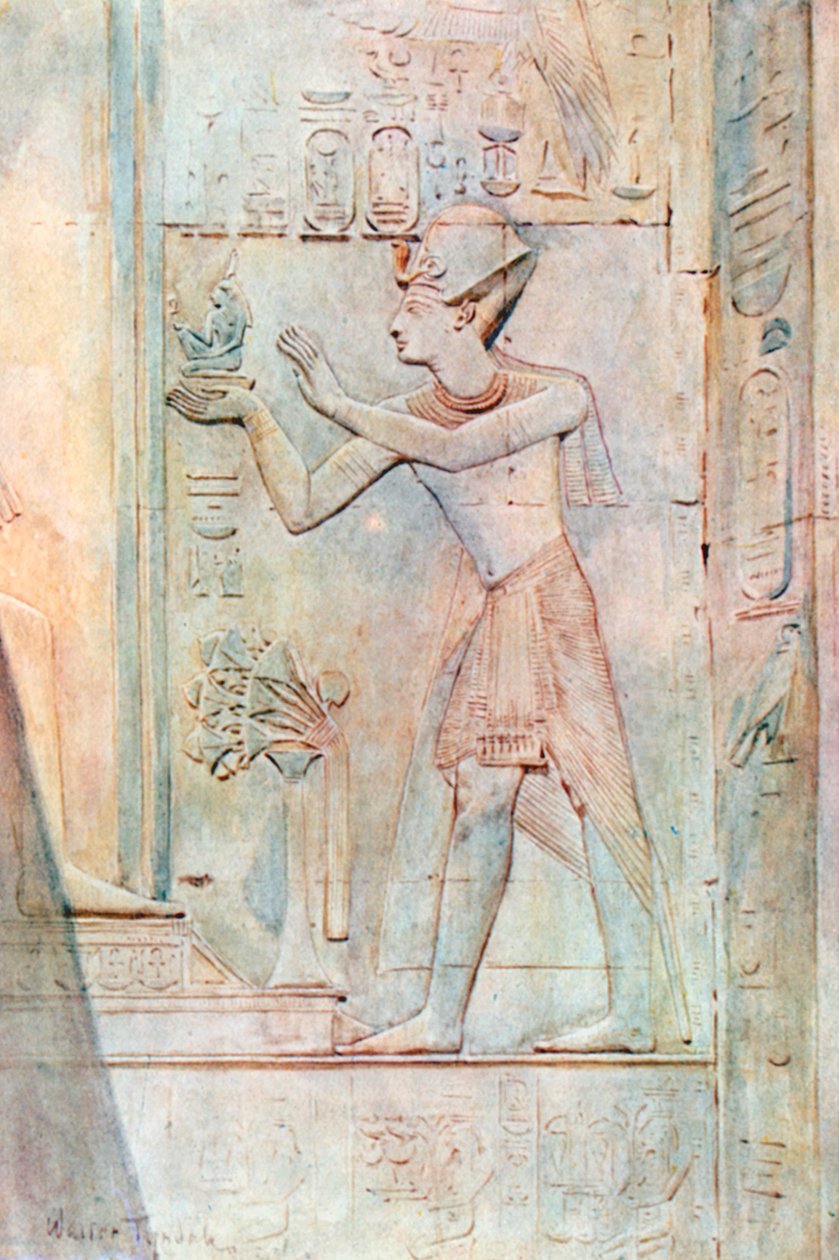 Seti I Offering an Image of Truth to Osiris by Walter Frederick Roofe Tyndale
