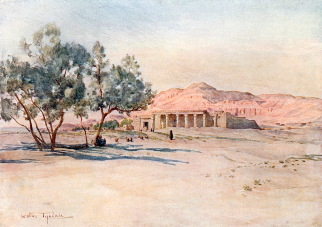Temple of Seti I at Gurna, Thebes by Walter Frederick Roofe Tyndale