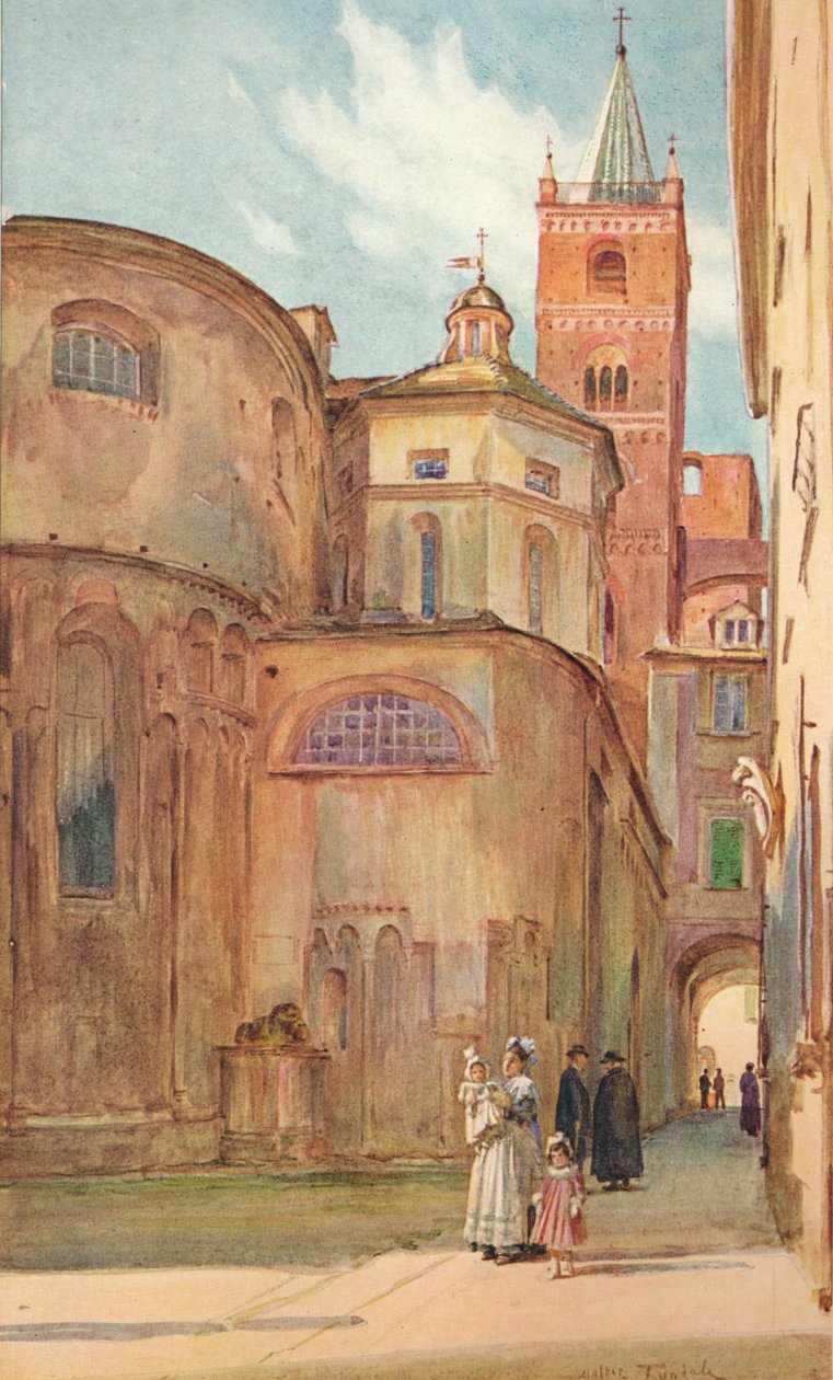 The Romanesque Church at Albenga, c1910, 1912 by Walter Frederick Roofe Tyndale