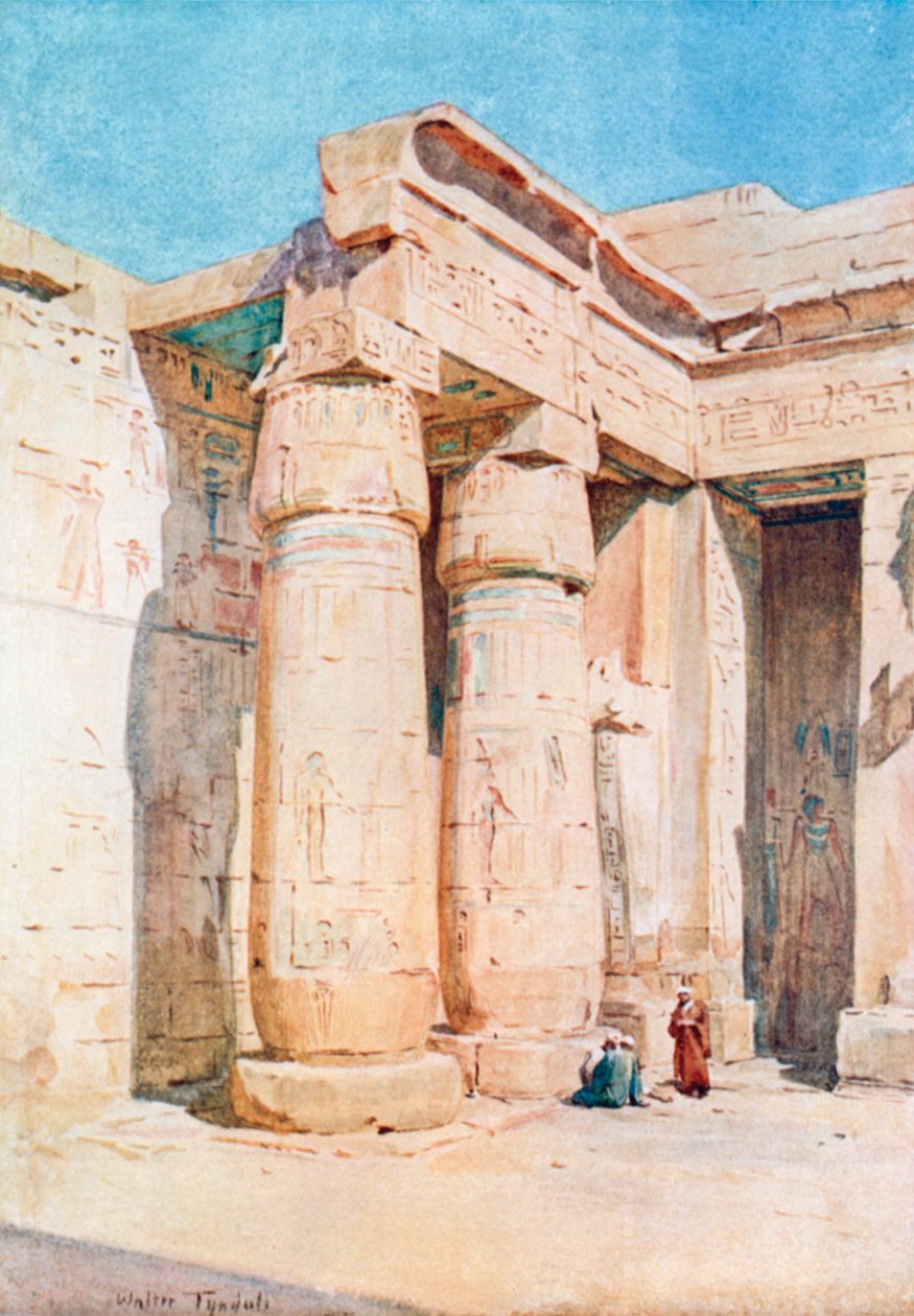 The Second Court at Medinet Habu by Walter Frederick Roofe Tyndale