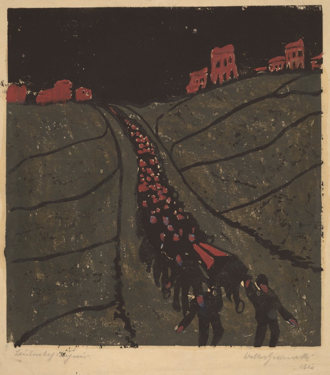 The Burial by Walter Gramatte