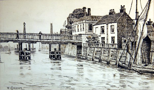 Swan Tavern, Battersea by Walter Greaves
