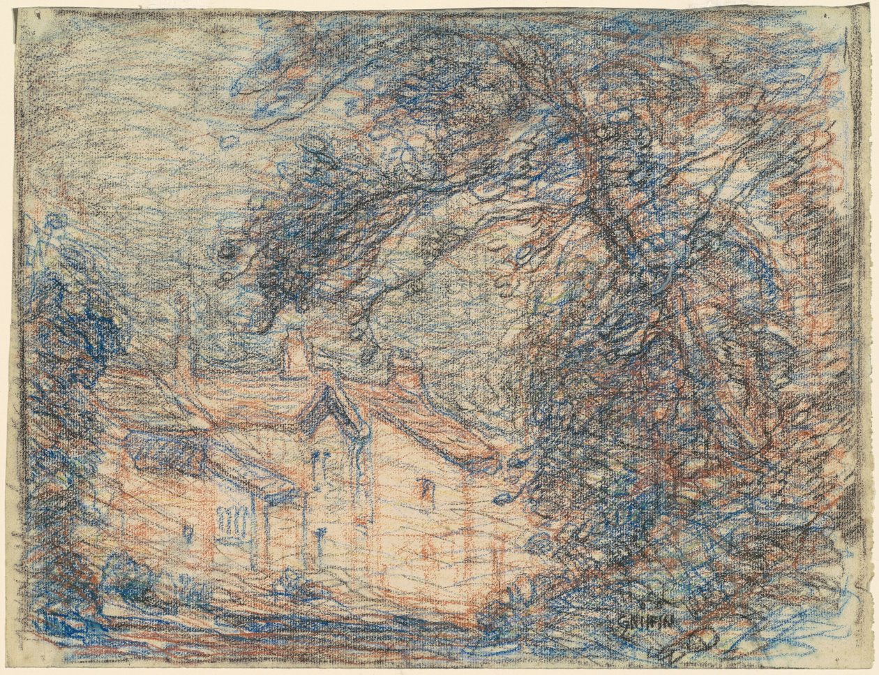 Village Street by Walter Griffin