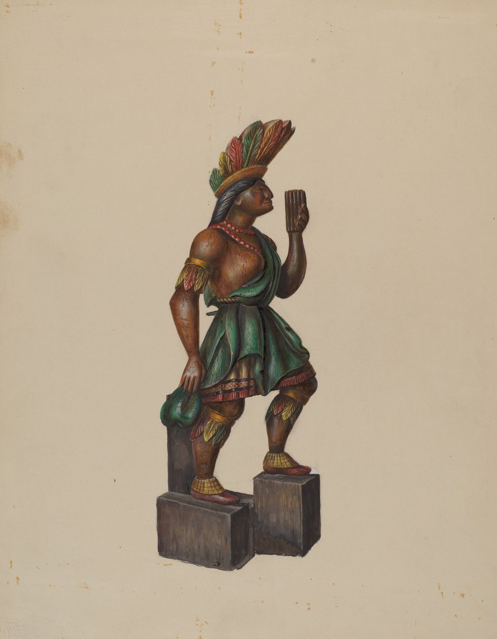 Cigar Store Indian by Walter Hochstrasser