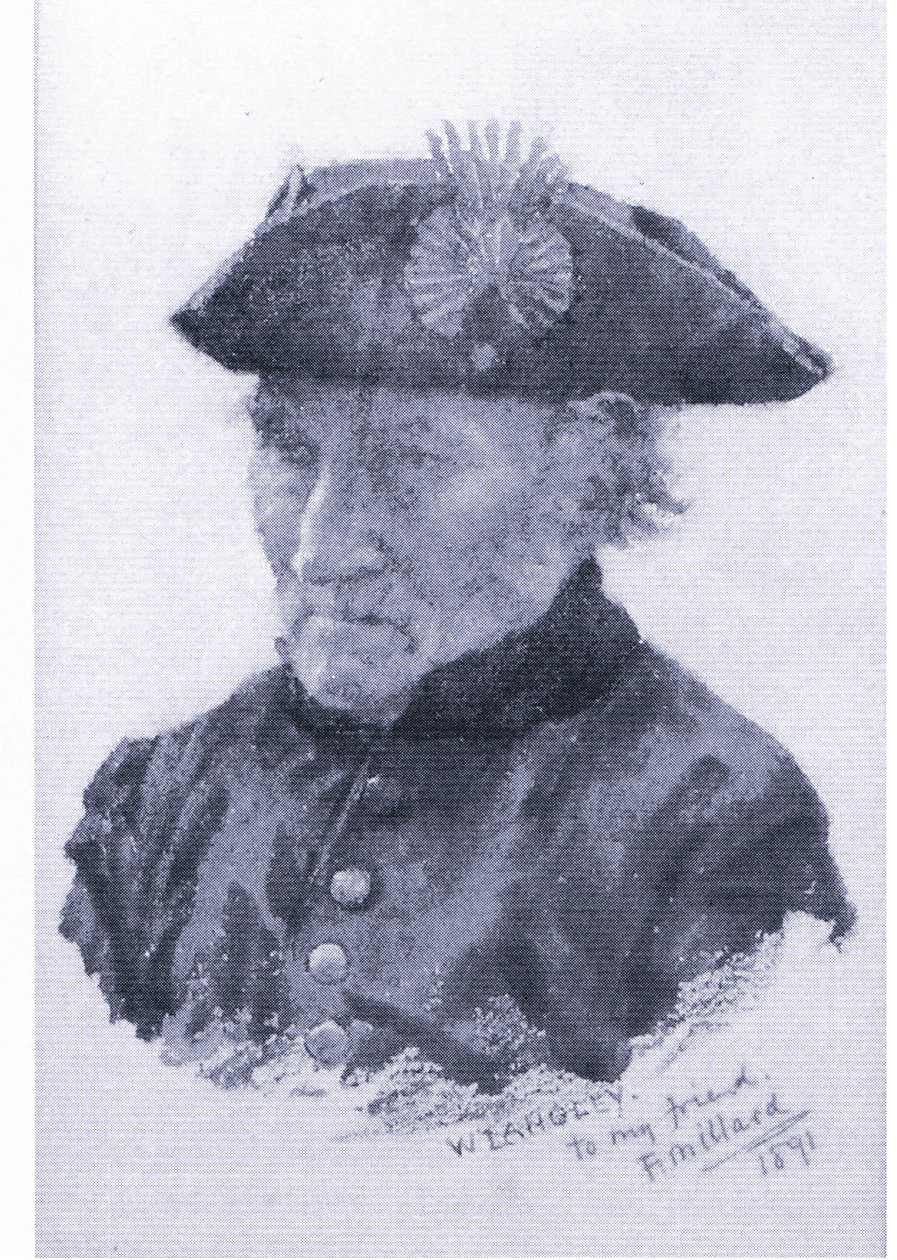 A Chelsea pensioner, from magazine or book source unknown by Walter Langley