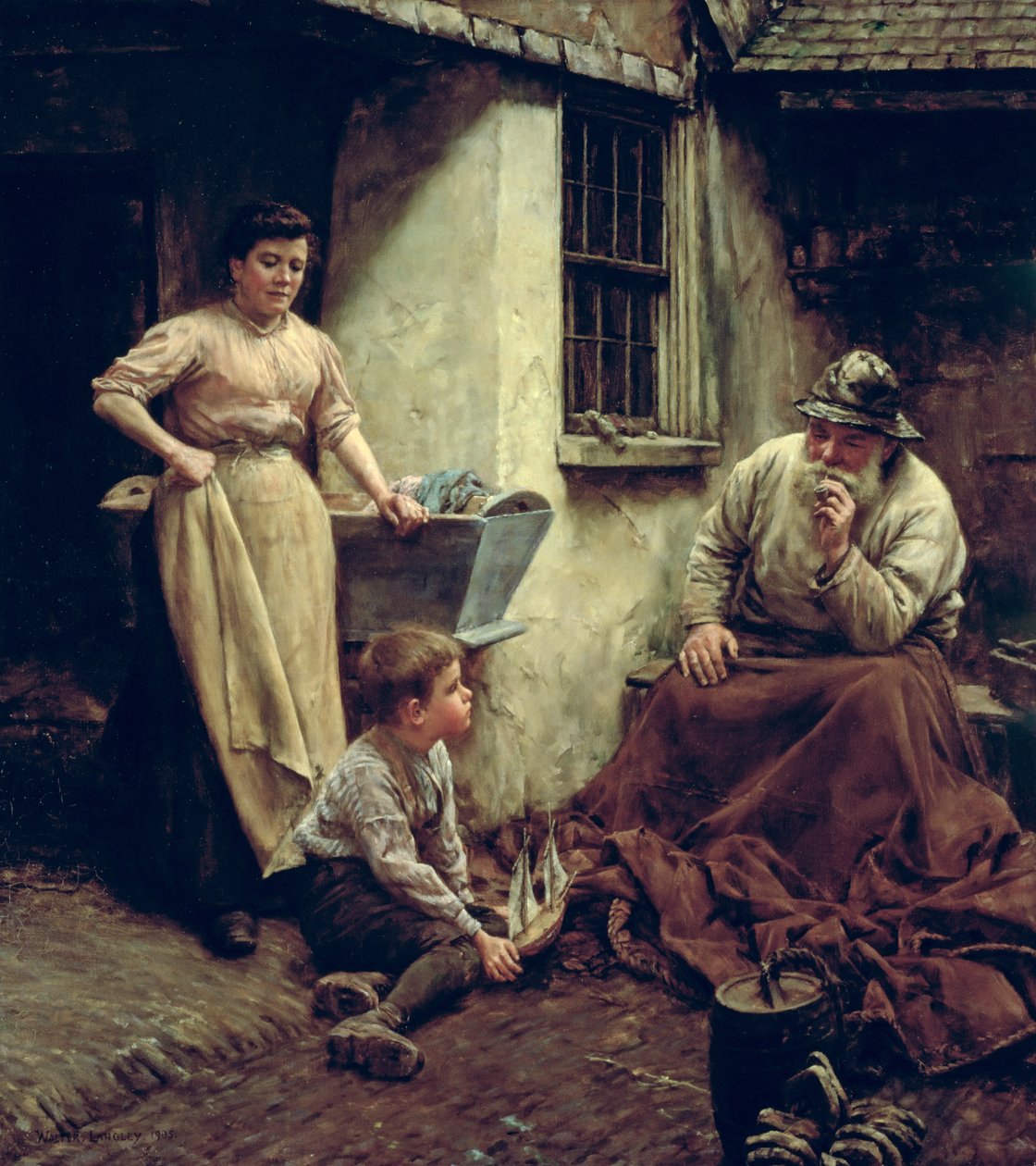A Chip off the Old Block by Walter Langley