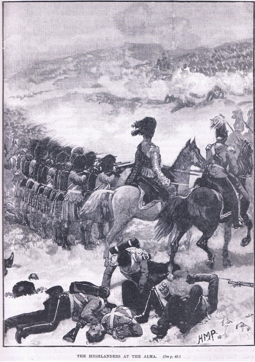 The Highlanders at Alma 1854 AD by Walter Paget
