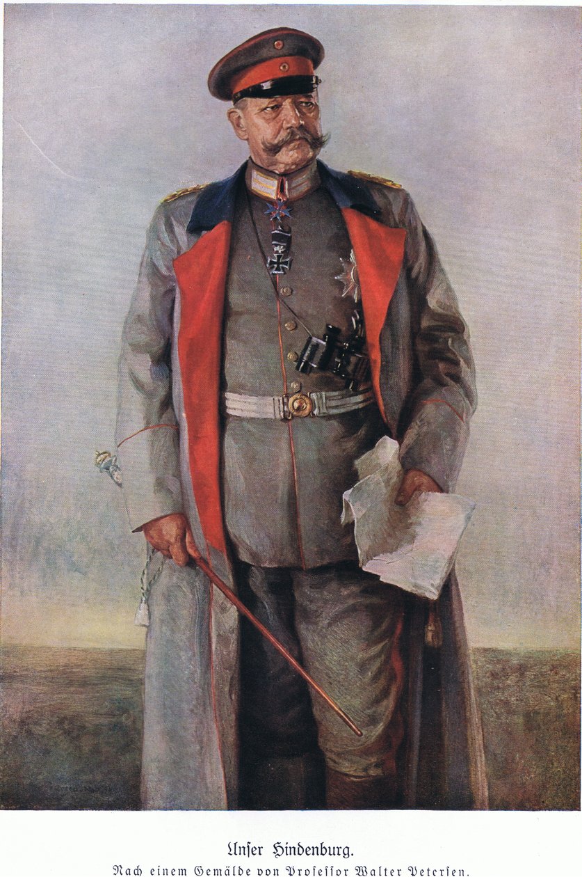 Hindenburg, from Hindenburg published by Daterlandijrcher Derlag & H Weller Berlin by Walter Petersen