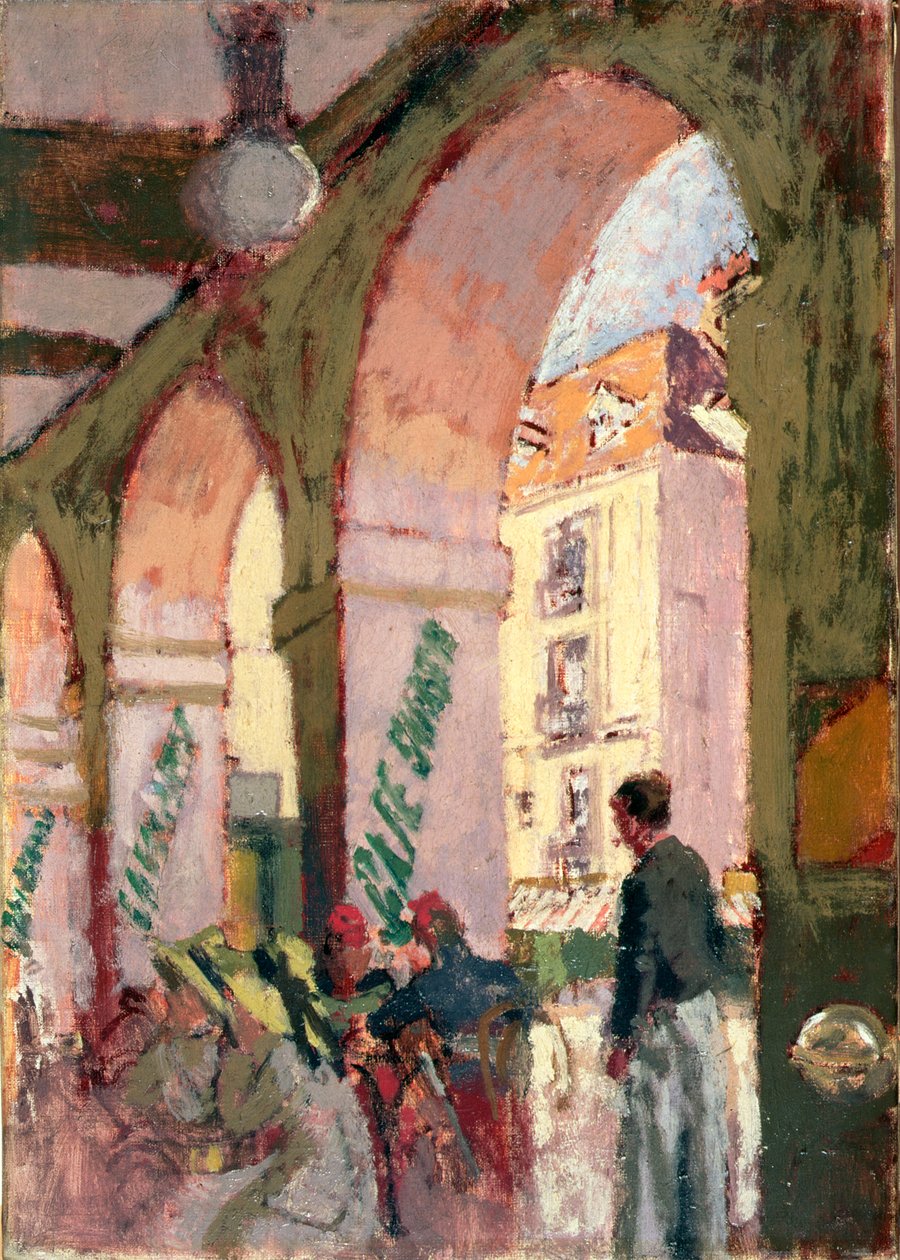 The Cafe Suisse, or Cafe des Arcades, Dieppe by Walter Richard Sickert