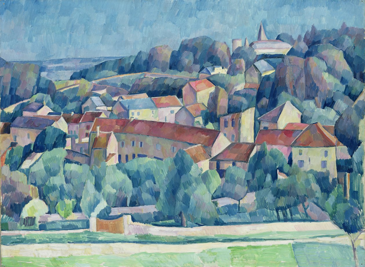 Hardricourt Village and Castle by Walter Rosam