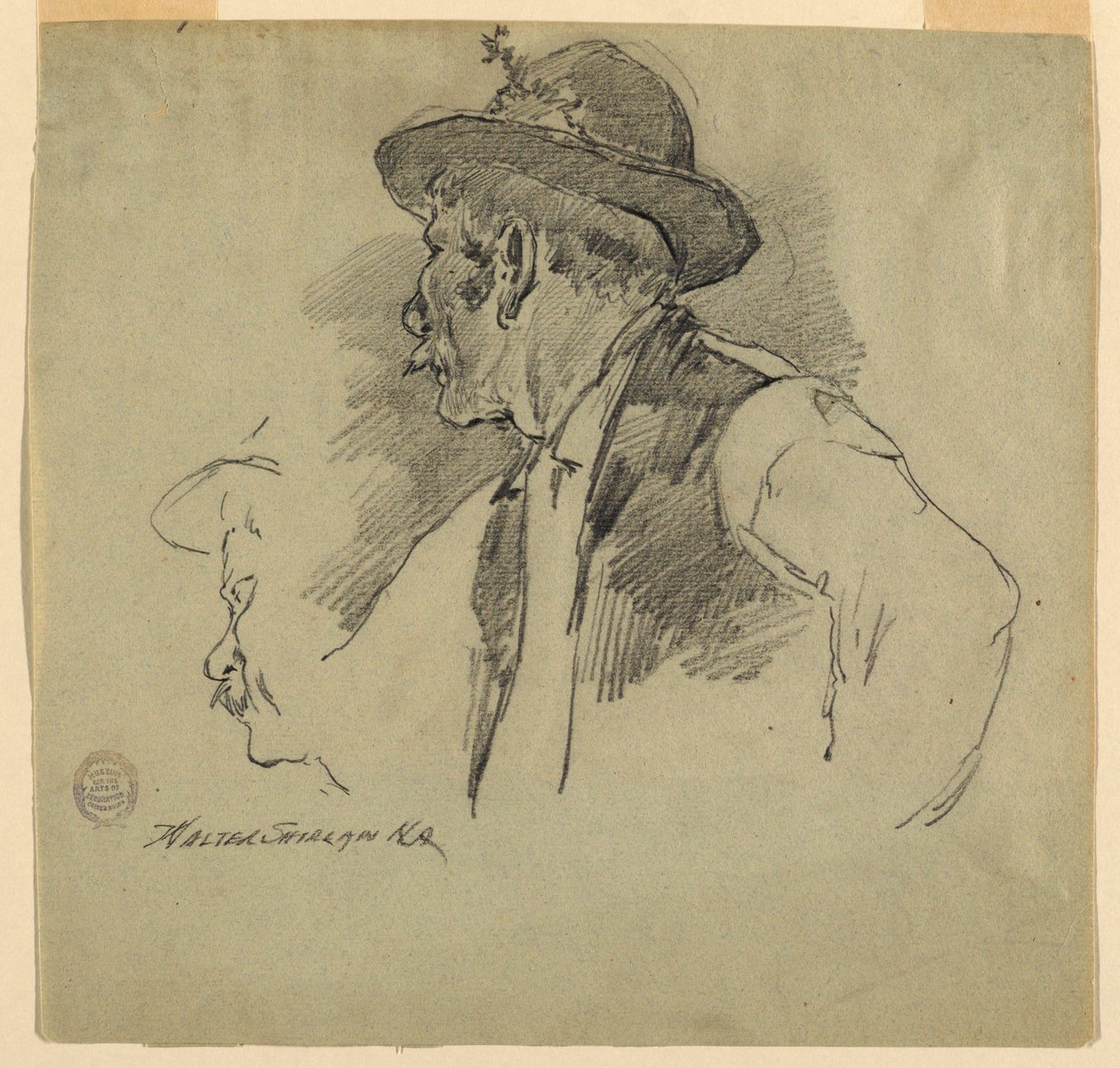 A Bavarian Peasant by Walter Shirlaw