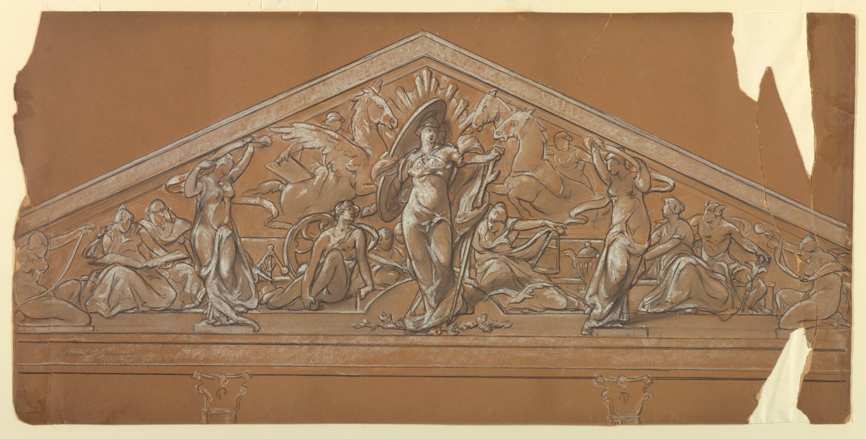 Industry and Commerce (Design for Pediment) by Walter Shirlaw