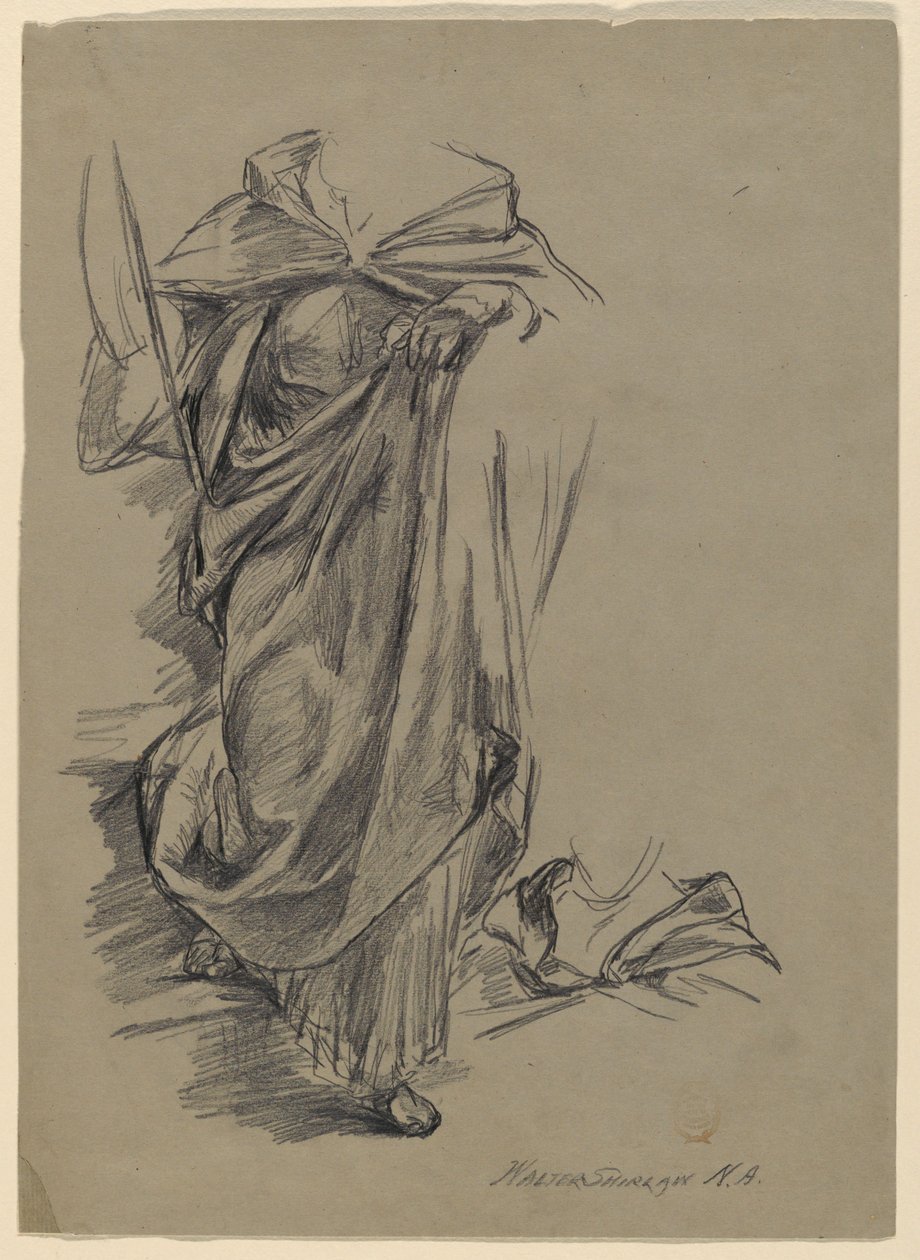 Study of Drapery by Walter Shirlaw