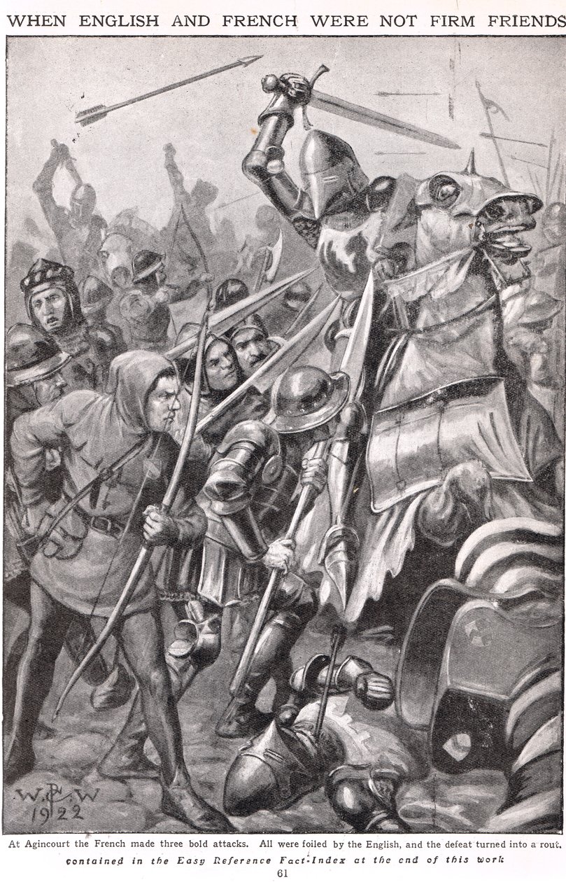 When the French and English Fought at Agincourt, illustration 